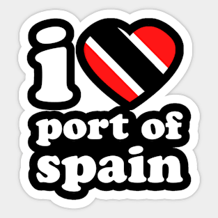 I Love Port of Spain | Visit Trinidad | I Love Trinidad And Tobago | Trinidad Slang Sticker